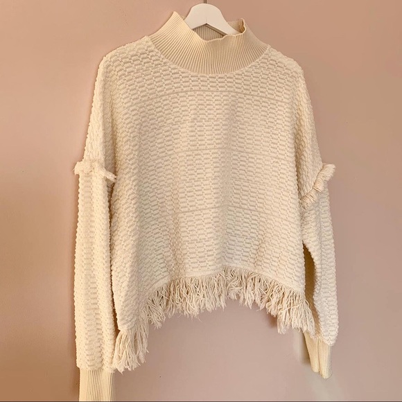 ZARA Cream Turtleneck - Picture 1 of 5